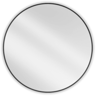 Mexen Loft bathroom mirror round 95 cm, black frame - 9850-095-095-000-70