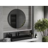 Mexen Loft bathroom mirror round 95 cm, black frame - 9850-095-095-000-70