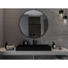 Mexen Loft round 100 cm bathroom mirror, black frame - 9850-100-100-000-70