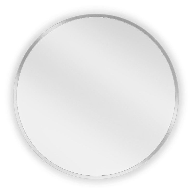Mexen Loft bathroom mirror round 40 cm, inox frame - 9850-040-040-000-10
