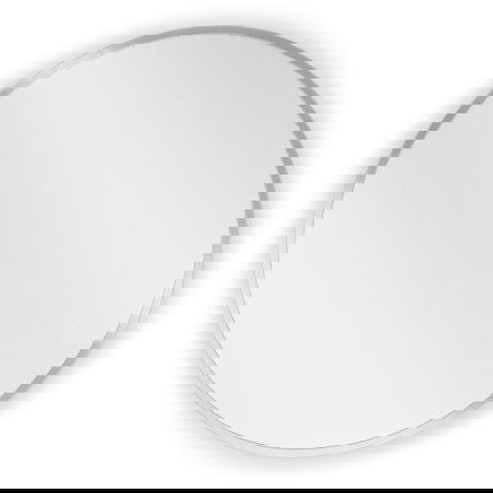 Mexen Loft bathroom mirror round 40 cm, inox frame - 9850-040-040-000-10