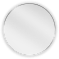 Mexen Loft bathroom mirror round 40 cm, inox frame - 9850-040-040-000-10