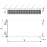 Mexen CVF33 Flat plate radiator 900 x 900 mm, bottom connection, 2701 W, white - W633F-090-090-00