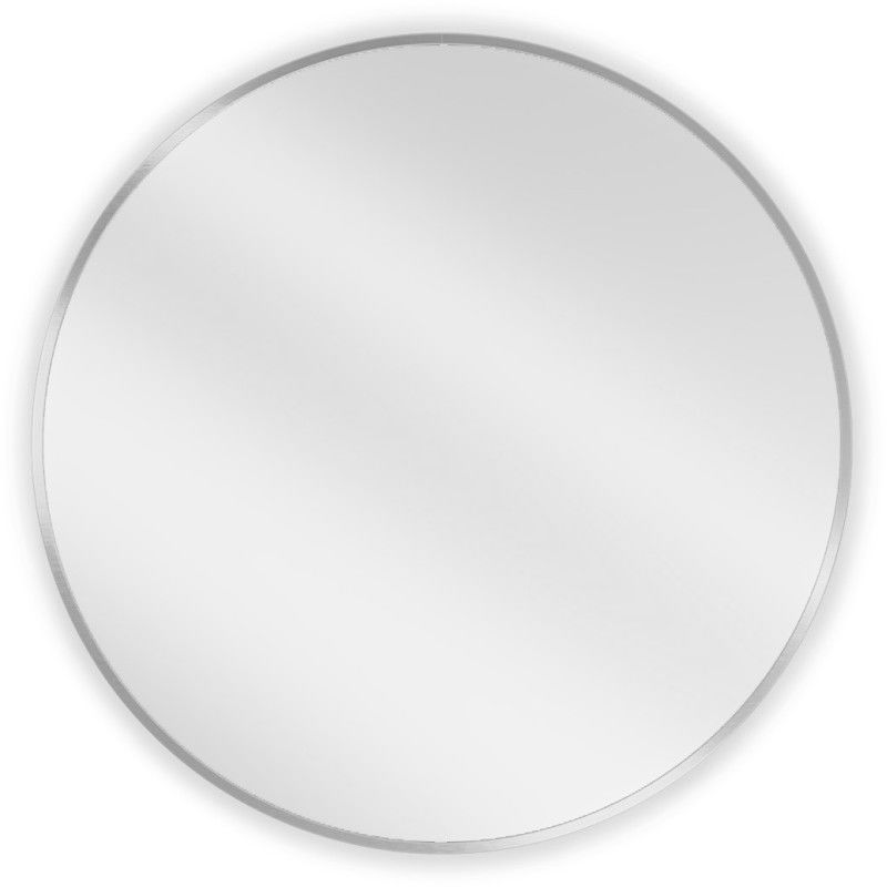 Mexen Loft bathroom mirror round 70 cm, inox frame - 9850-070-070-000-10