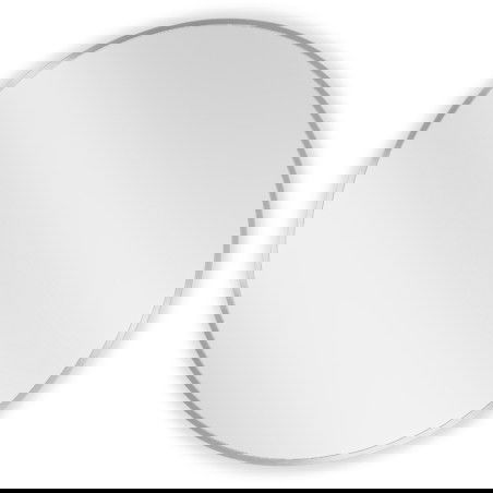Mexen Loft bathroom mirror round 70 cm, inox frame - 9850-070-070-000-10