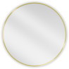 Mexen Loft Round bathroom mirror 70 cm, brushed gold frame - 9850-070-070-000-50
