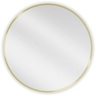 Mexen Loft round bathroom mirror 70 cm, gold frame - 9850-070-070-000-50