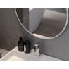 Mexen Loft round bathroom mirror 90 cm, white frame - 9850-090-090-000-20