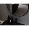 Mexen Loft round bathroom mirror 95 cm, black frame - 9850-095-095-000-70