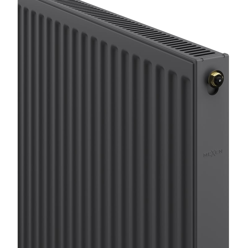 Mexen CV11 600 x 700 mm panel radiator, bottom connection, 653 W, anthracite - W611-060-070-66