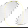 Mexen Loft bathroom oval mirror 70 x 50 cm, gold frame - 9851-070-050-000-50