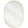 Mexen Loft oval bathroom mirror 70 x 50 cm, brushed gold frame - 9851-070-050-000-50