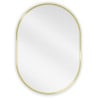 Mexen Loft oval bathroom mirror 70 x 50 cm, gold frame - 9851-070-050-000-50