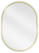 Mexen Loft oval bathroom mirror 70 x 50 cm, gold frame - 9851-070-050-000-50