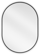 Mexen Loft oval bathroom mirror 70 x 50 cm, black frame - 9851-070-050-000-70