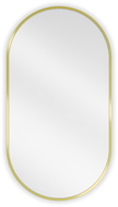 Mexen Loft bathroom oval mirror 75 x 40 cm, gold frame - 9851-075-040-000-50