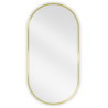 Mexen Loft Oval bathroom mirror 80 x 40 cm, brushed gold frame - 9851-080-040-000-50