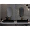 Mexen Loft bathroom mirror oval 80 x 40 cm, gold frame - 9851-080-040-000-50
