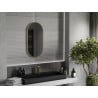 Mexen Loft bathroom mirror oval 80 x 40 cm, gold frame - 9851-080-040-000-50