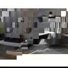 Mexen Loft oval bathroom mirror 80 x 40 cm, black frame - 9851-080-040-000-70