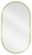 Mexen Loft bathroom oval mirror 80 x 45 cm, gold frame - 9851-080-045-000-50