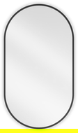 Mexen Loft Bathroom Oval Mirror 80 x 45 cm, Black Frame - 9851-080-045-000-70
