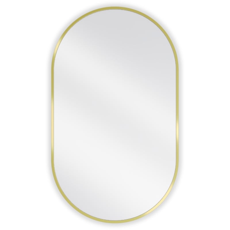 Mexen Loft bathroom mirror oval 85 x 50 cm, gold frame - 9851-085-050-000-50