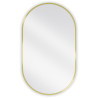 Mexen Loft bathroom mirror oval 85 x 50 cm, gold frame - 9851-085-050-000-50