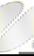 Mexen Loft oval bathroom mirror 85 x 50 cm, gold frame - 9851-085-050-000-50