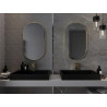 Mexen Loft bathroom mirror oval 85 x 50 cm, gold frame - 9851-085-050-000-50