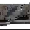 Mexen Loft Oval Bathroom Mirror 85 x 50 cm, Black Frame - 9851-085-050-000-70
