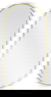 Mexen Loft bathroom mirror oval 90 x 45 cm, gold frame - 9851-090-045-000-50