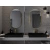 Mexen Loft bathroom mirror oval 90 x 55 cm, gold frame - 9851-090-055-000-50