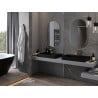 Mexen Loft oval bathroom mirror 90 x 55 cm, gold frame - 9851-090-055-000-50