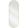 Mexen Loft Oval Bathroom Mirror 100 x 35 cm, Gold Frame - 9851-100-035-000-50