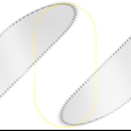 Mexen Loft bathroom mirror oval 100 x 50 cm, gold frame - 9851-100-050-000-50