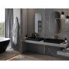 Mexen Loft oval bathroom mirror 100 x 50 cm, brushed gold frame - 9851-100-050-000-50
