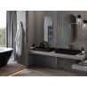 Mexen Loft oval bathroom mirror 100 x 50 cm, gold frame - 9851-100-050-000-50