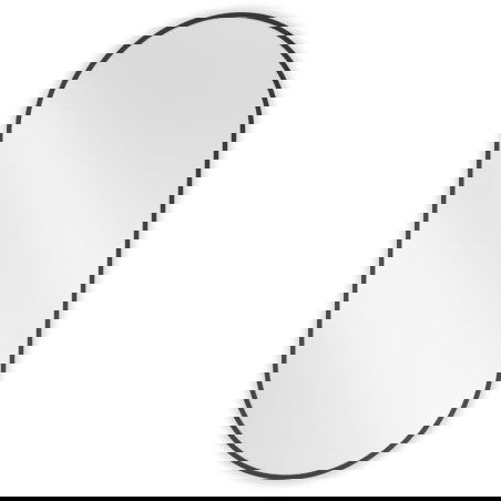 Mexen Loft bathroom oval mirror 100 x 50 cm, black frame - 9851-100-050-000-70