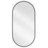 Mexen Loft oval bathroom mirror 100 x 50 cm, black frame - 9851-100-050-000-70