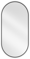 Mexen Loft oval bathroom mirror 100 x 50 cm, black frame - 9851-100-050-000-70