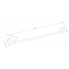 Mexen Remo towel hanger, Gold - 7050724-50
