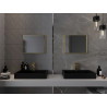 Mexen Loft Rectangular bathroom mirror 50 x 40 cm, brushed gold frame - 9852-050-040-000-50