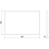 Mexen Loft rectangular bathroom mirror 60 x 40 cm, gold frame - 9852-060-040-000-50