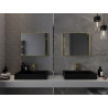 Mexen Loft rectangular bathroom mirror 60 x 50 cm, brushed gold frame - 9852-060-050-000-50