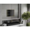Mexen Loft rectangular bathroom mirror 60 x 50 cm, brushed gold frame - 9852-060-050-000-50