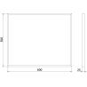 Mexen Loft rectangular bathroom mirror 60 x 50 cm, black frame - 9852-060-050-000-70