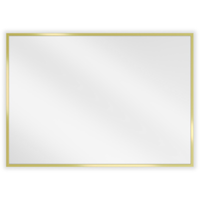 Mexen Loft rectangular bathroom mirror 70 x 50 cm, brushed gold frame - 9852-070-050-000-50