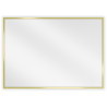Mexen Loft rectangular bathroom mirror 70 x 50 cm, brushed gold frame - 9852-070-050-000-50