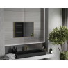 Mexen Loft rectangular bathroom mirror 70 x 50 cm, brushed gold frame - 9852-070-050-000-50